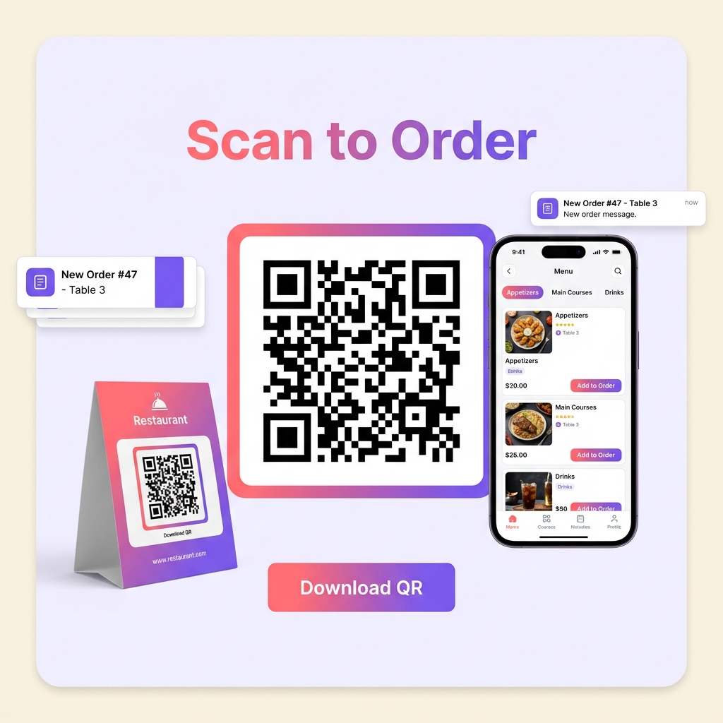 QR Code Ordering System